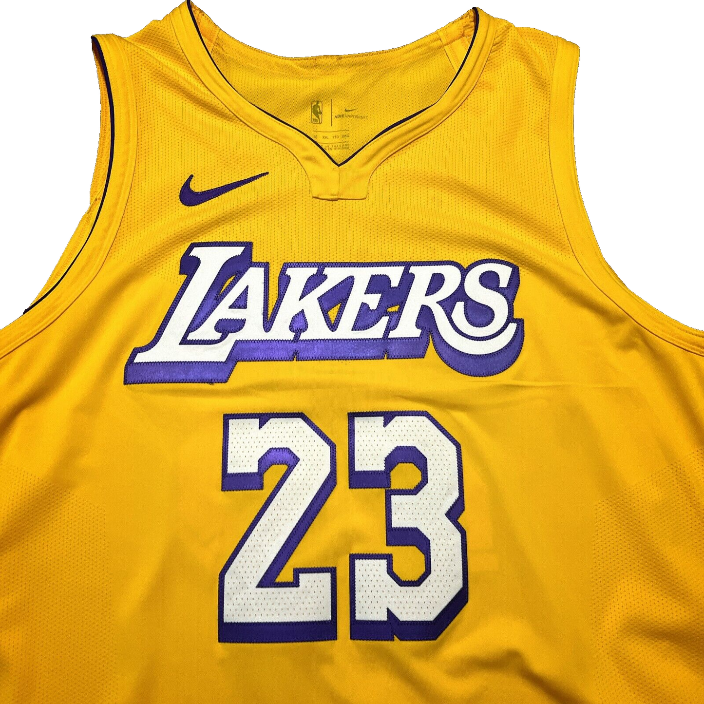 100% Authentic Lebron James Nike Lore Series City Lakers Jersey Size 56 2XL Mens