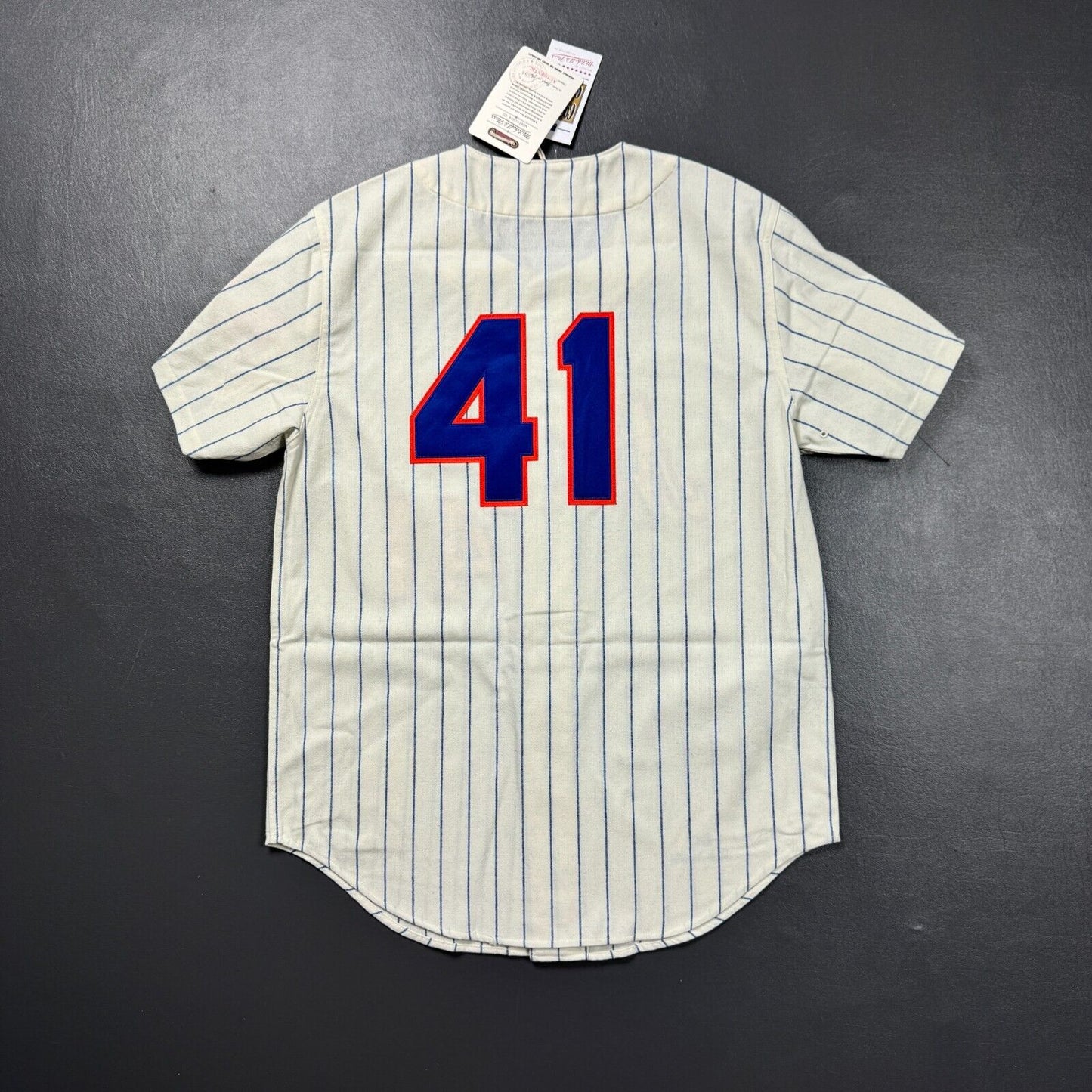 100% Authentic Tom Seaver Mitchell & Ness 1969 NY Mets Jersey Size 52 2XL Mens