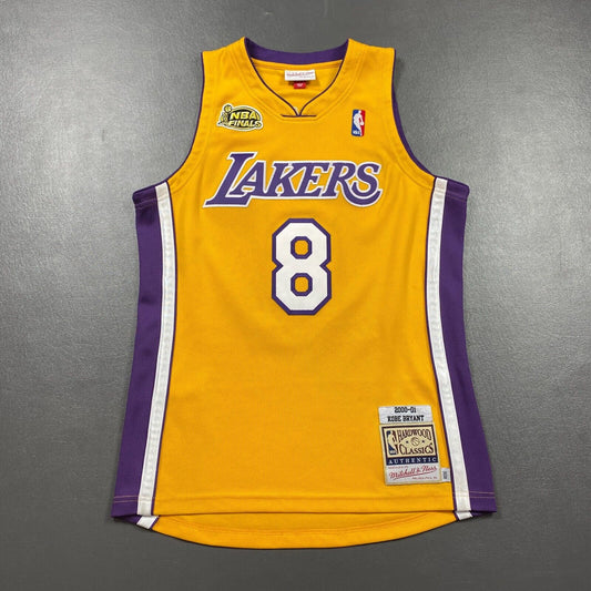 100% Authentic Kobe Bryant Mitchell Ness 00 01 Finals Lakers Jersey Size 40 M