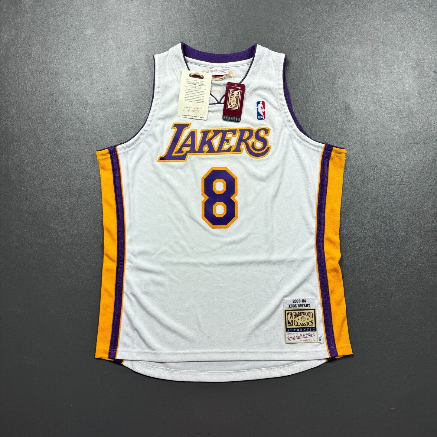 100% Authentic Kobe Bryant Mitchell & Ness 03 04 Lakers Jersey Size 48 XL Mens