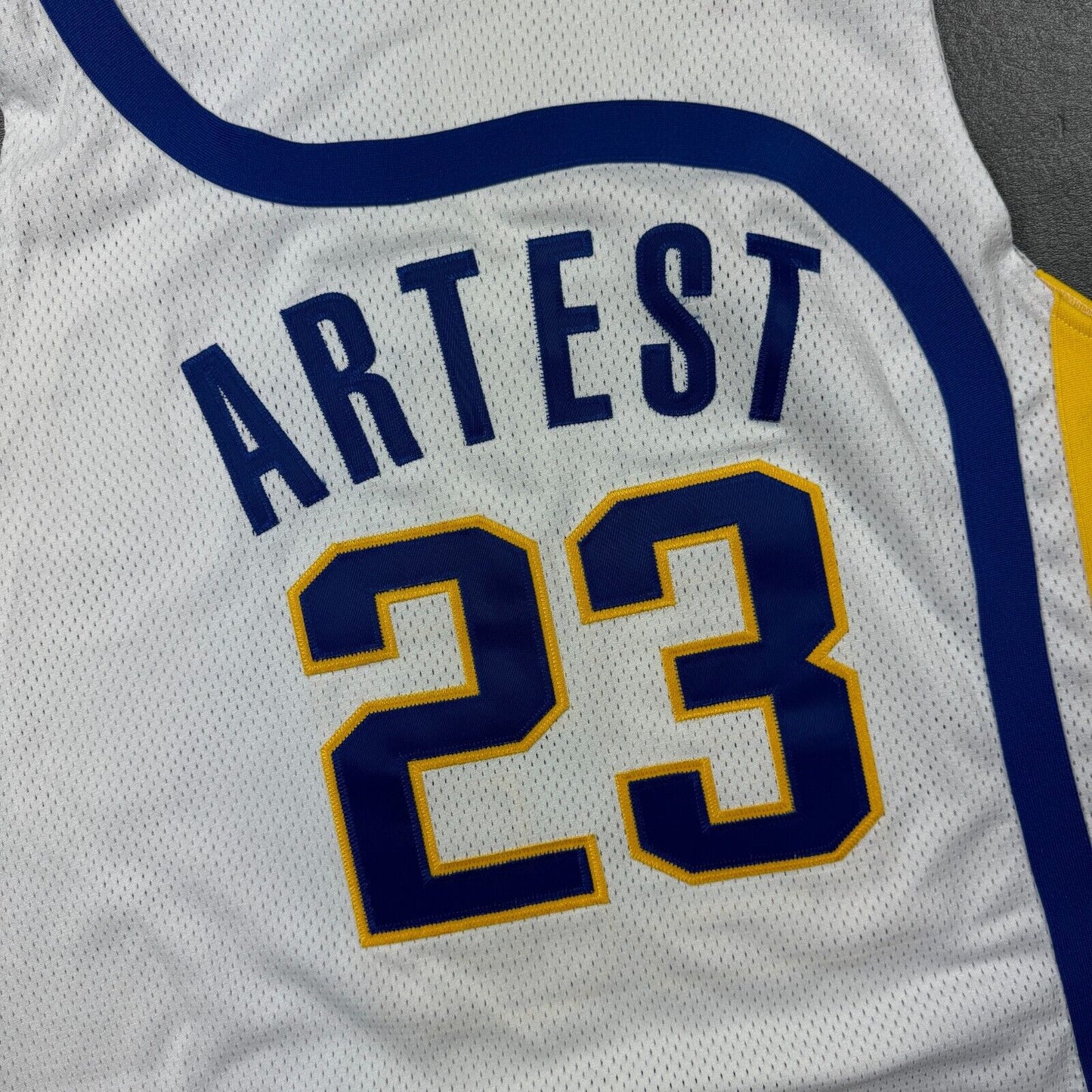 100% Authentic Ron Artest Vintage Reebok Indiana Pacers HWC Jersey Size 44 L XL