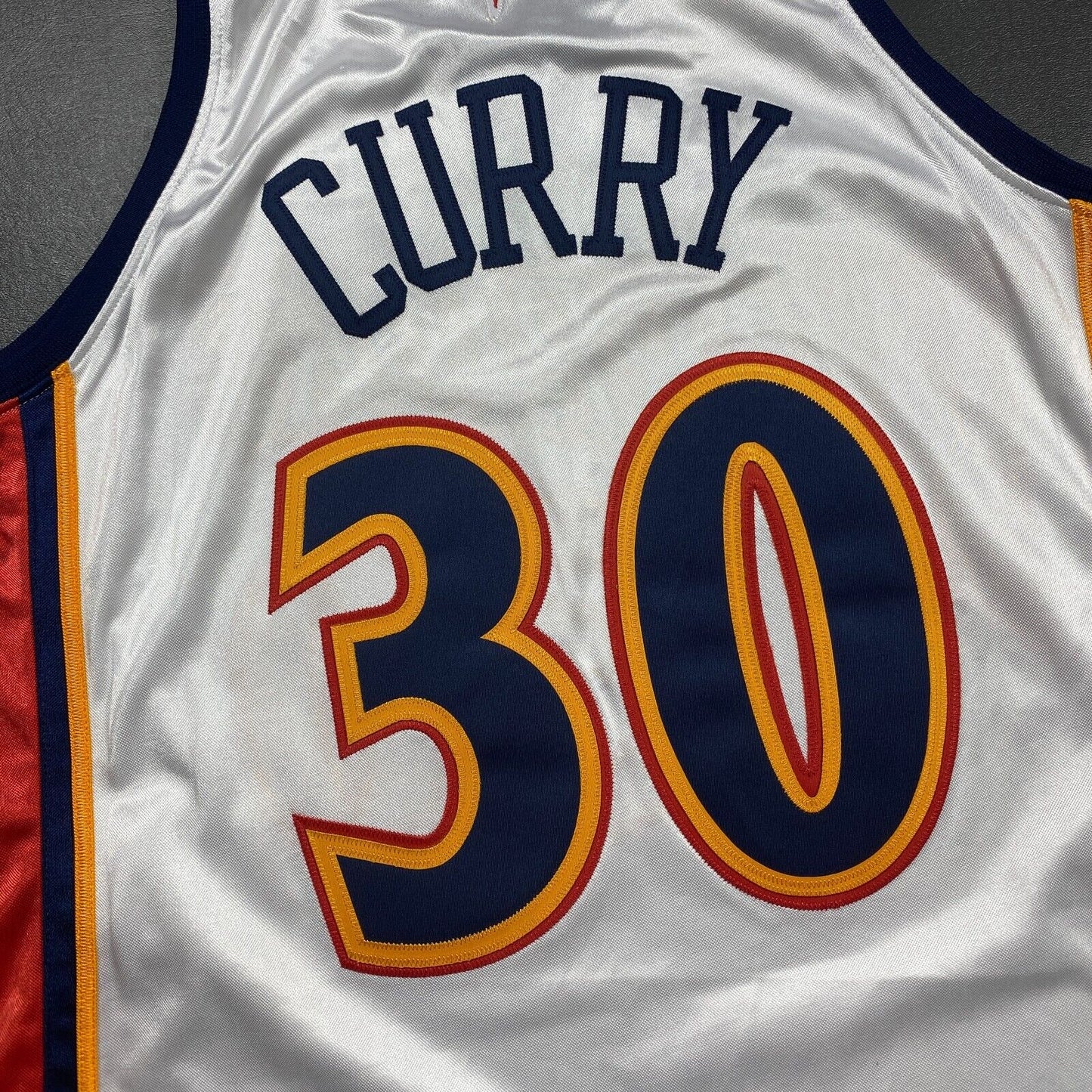 100% Authentic Stephen Curry Mitchell & Ness 09 10 Warriors Jersey Size 44 L Men