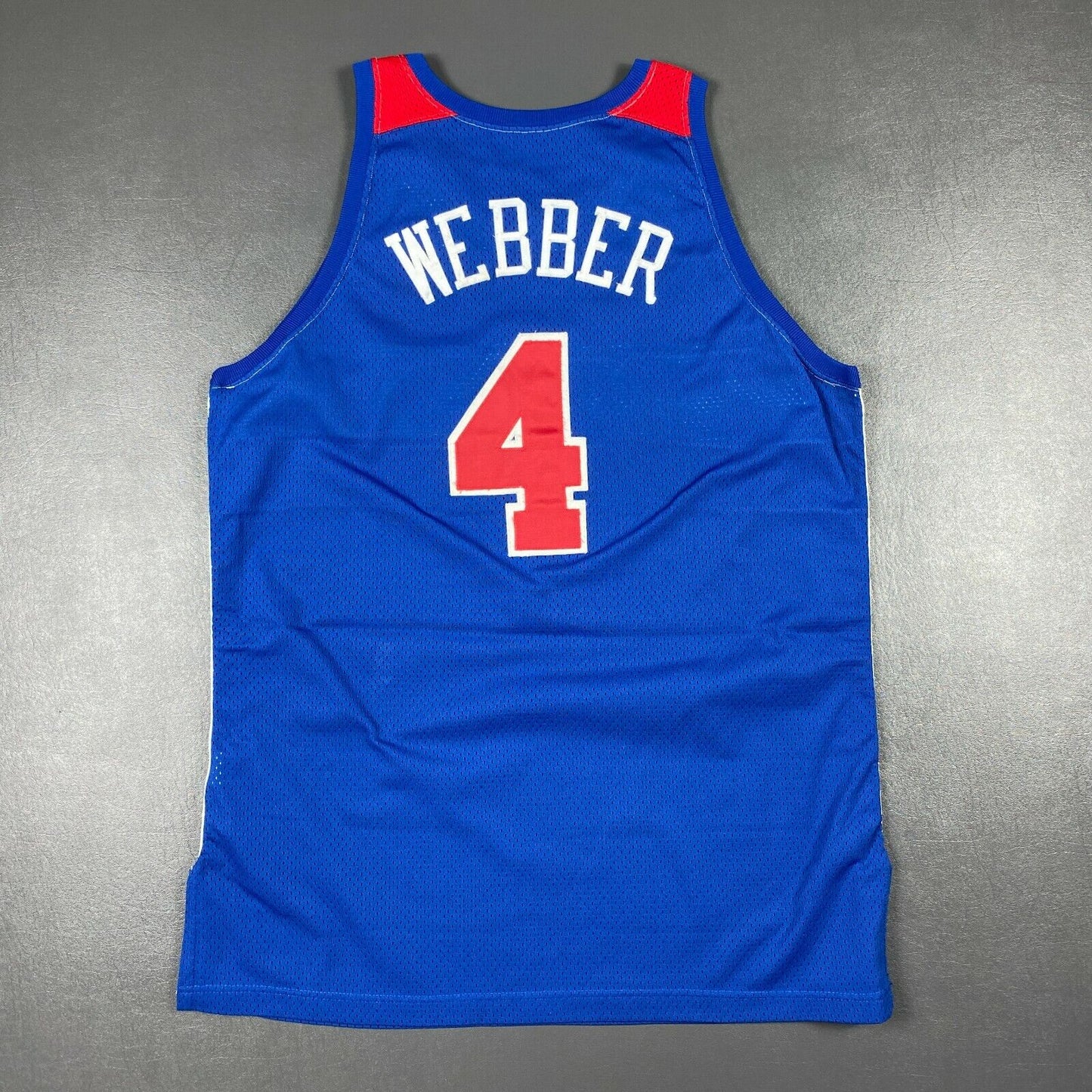 100% Authentic Chris Webber Vintage Champion 96 97 HWC Bullets Pro Cut Jersey