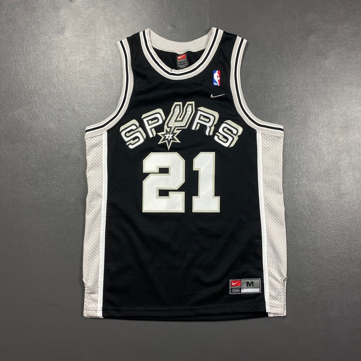 100% Authentic Tim Duncan Vintage Nike San Antonio Spurs Jersey Size M 40 Mens