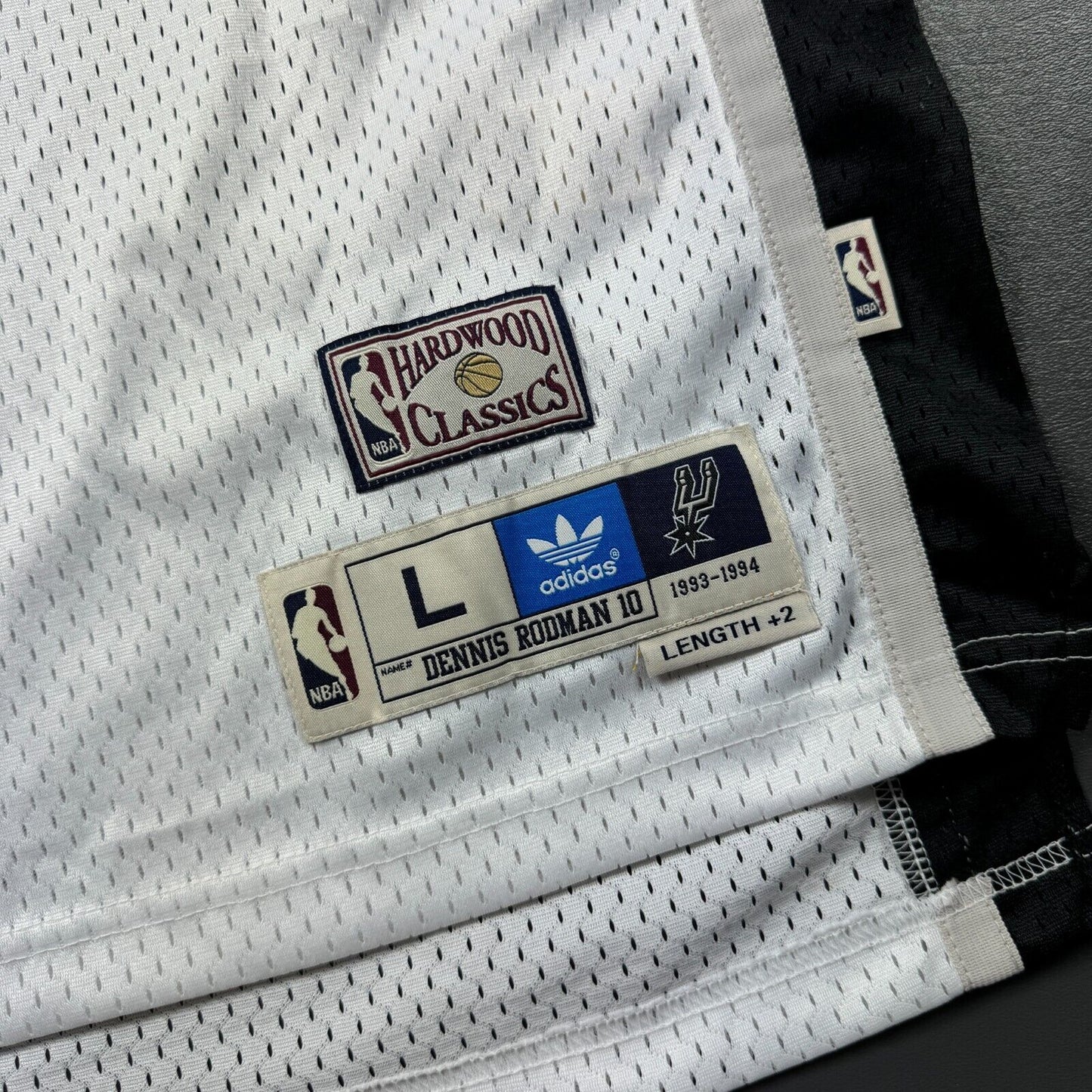 100% Authentic Dennis Rodman Vintage Adidas 93 94 Spurs Jersey Size L Mens