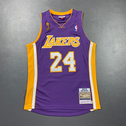100% Authentic Kobe Bryant Mitchell Ness 08 09 Finals Lakers Jersey Size 40 M