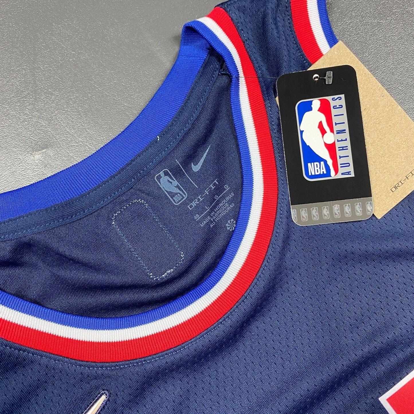 100% Authentic Joel Embiid Nike Sixers City Edition Swingman Jersey Size 48 L