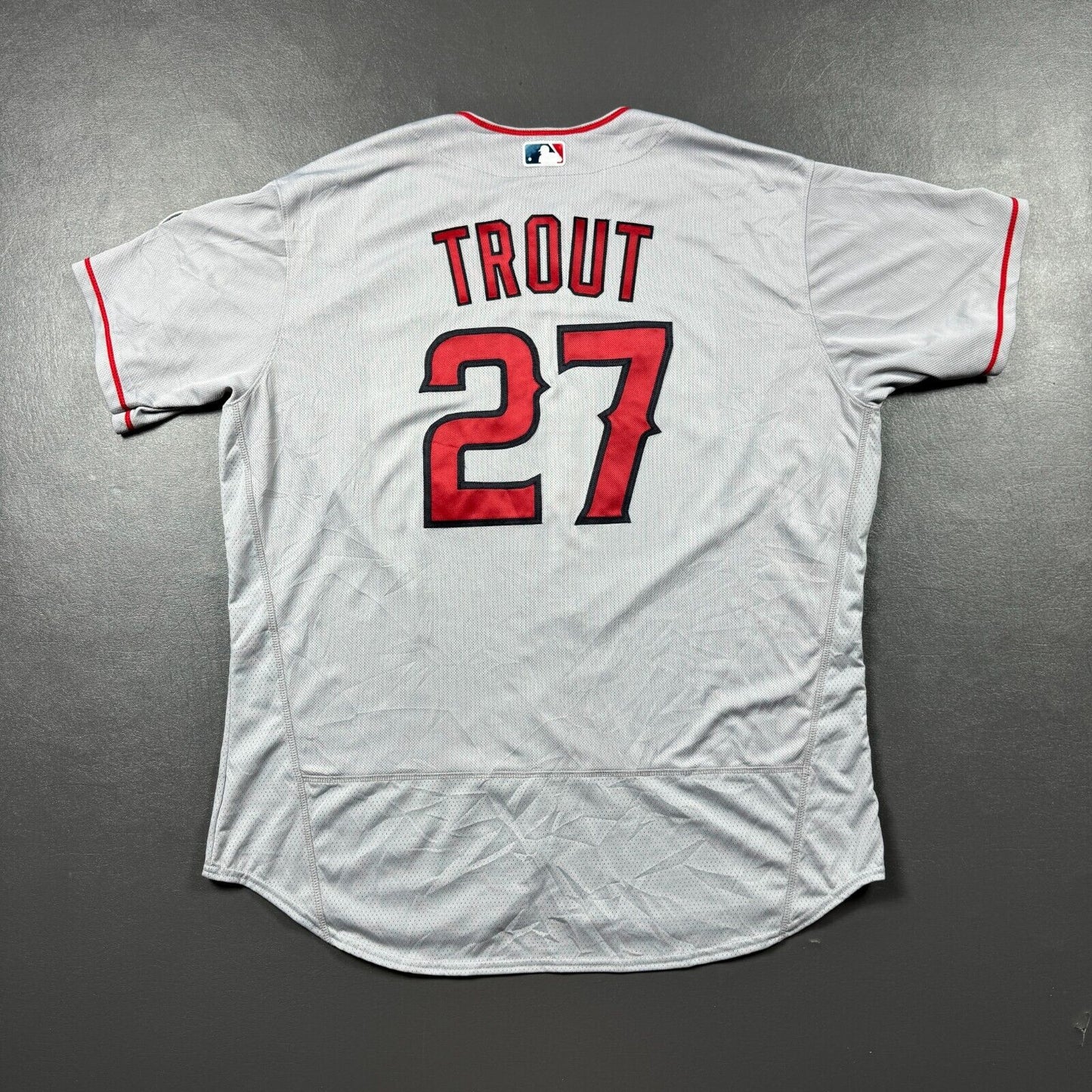 100% Authentic Mike Trout Vintage Majestic Los Angeles Angels Jersey Size 56 3XL