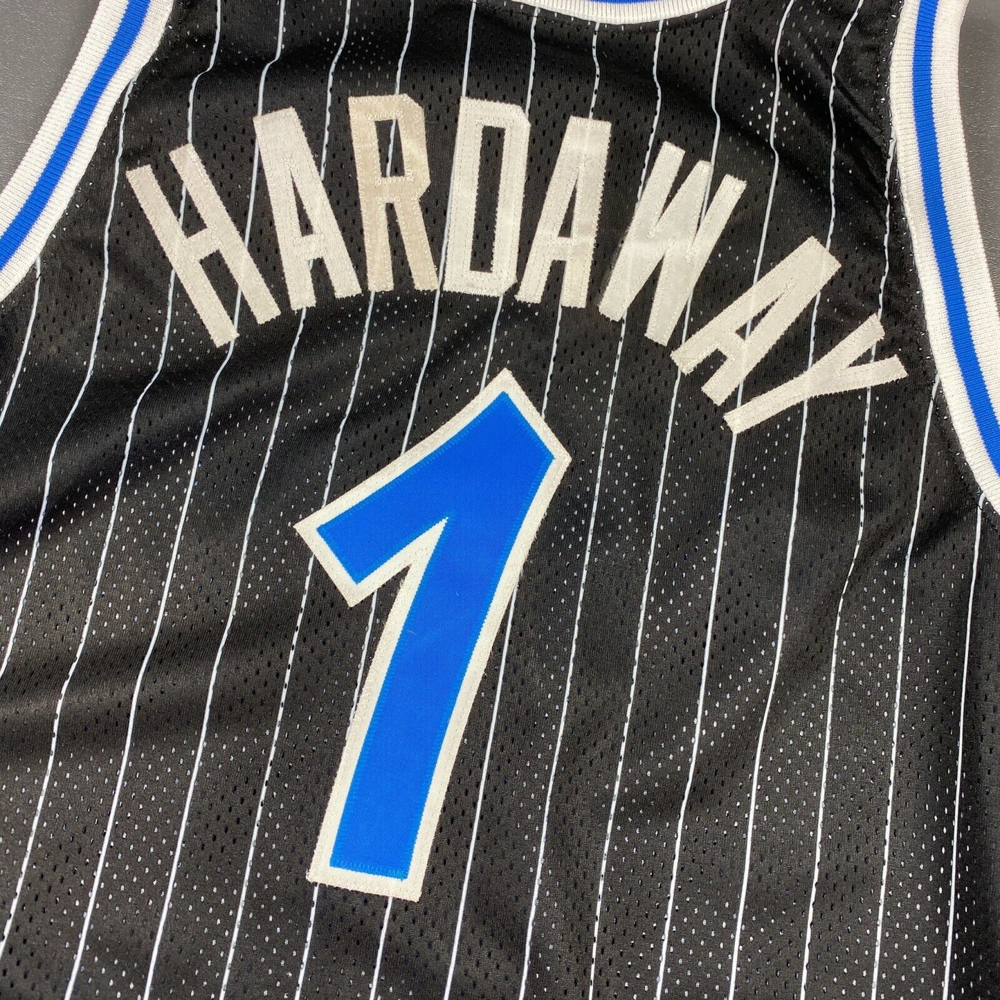 100% Authentic Penny Hardaway Vintage Champion 96 97 Magic Pro Cut Game Jersey