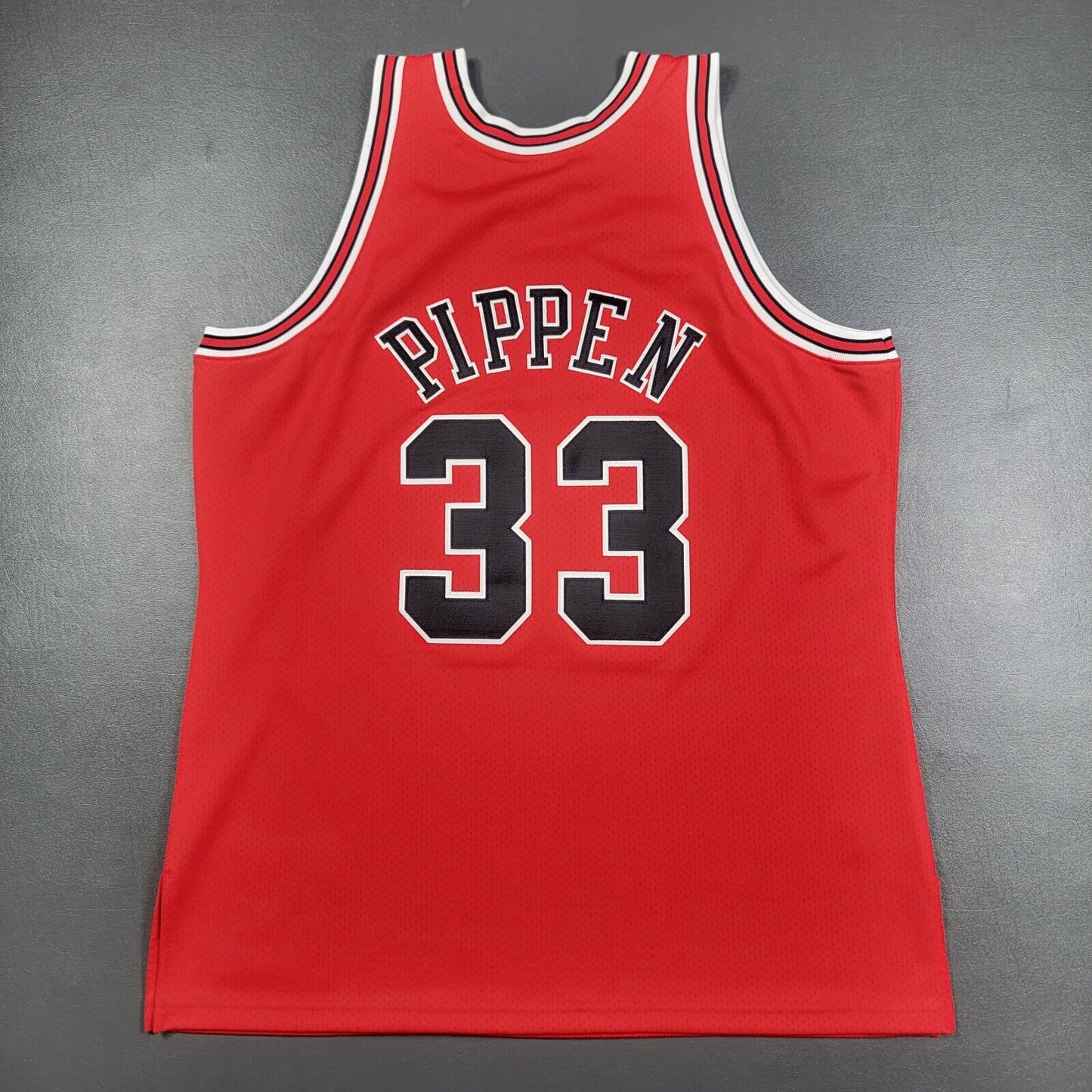 100% Authentic Scottie Pippen Mitchell Ness 97 98 Finals Bulls Jersey Size 48 XL