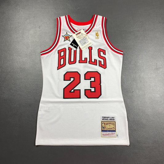 100% Authentic Michael Jordan Mitchell Ness 96 97 All Star Bulls Jersey 36 S