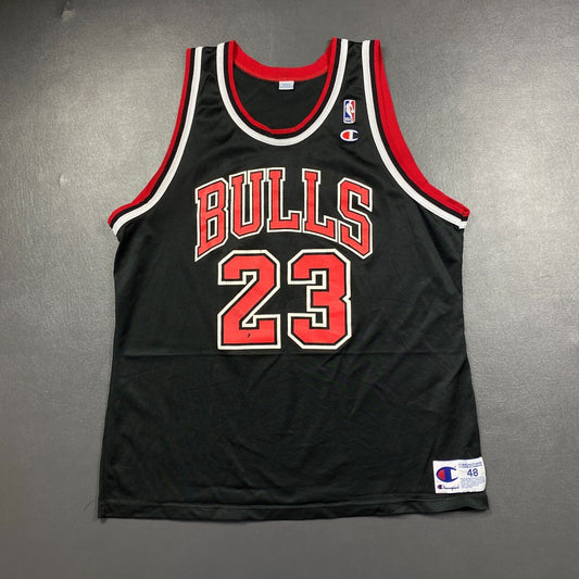 100% Authentic Michael Jordan Vintage Champion Bulls Jersey Size 48 L XL Mens