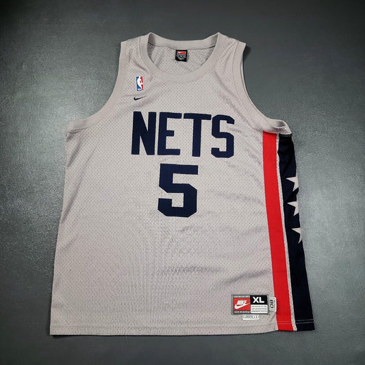 100% Authentic Jason Kidd Vintage Nike New Jersey Nets Jersey Size XL Mens