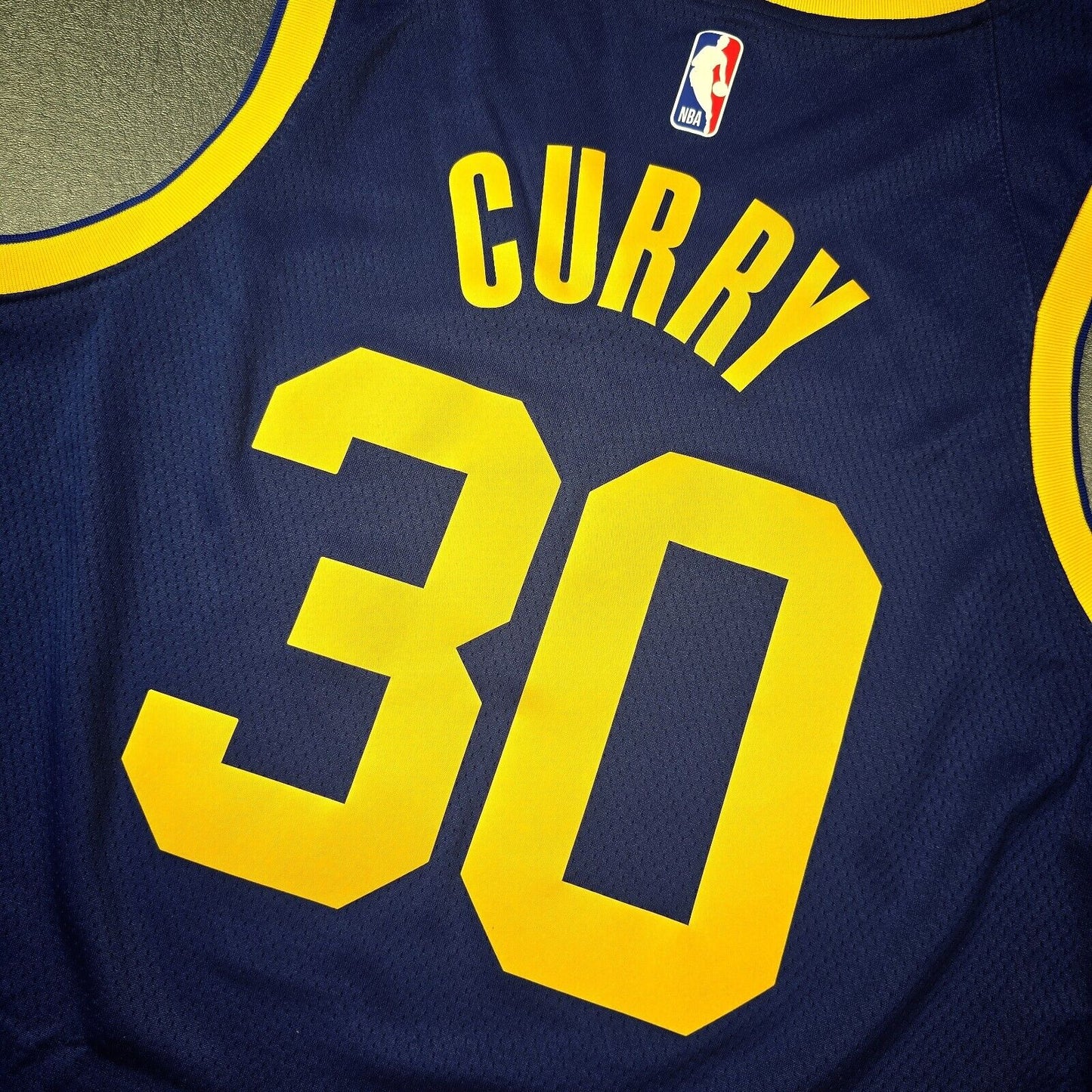 100% Authentic Stephen Curry Nike Warriors Statement Swingman Jersey Size 52 XL