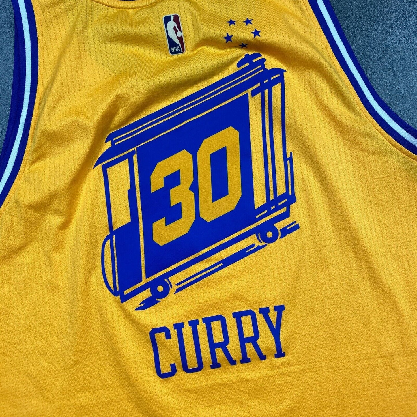 100% Authentic Stephen Curry Adidas Warriors The City HWC Jersey Size 2XL Mens