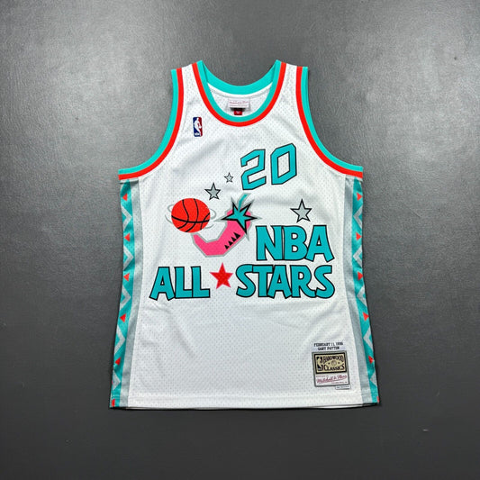 100% Authentic Gary Payton Mitchell & Ness 1996 All Star Game Jersey Size L 44