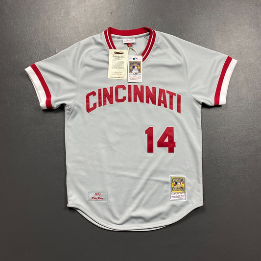 100% Authentic Pete Rose Mitchell Ness 1975 Cincinnati Reds Jersey Size 40 M Men