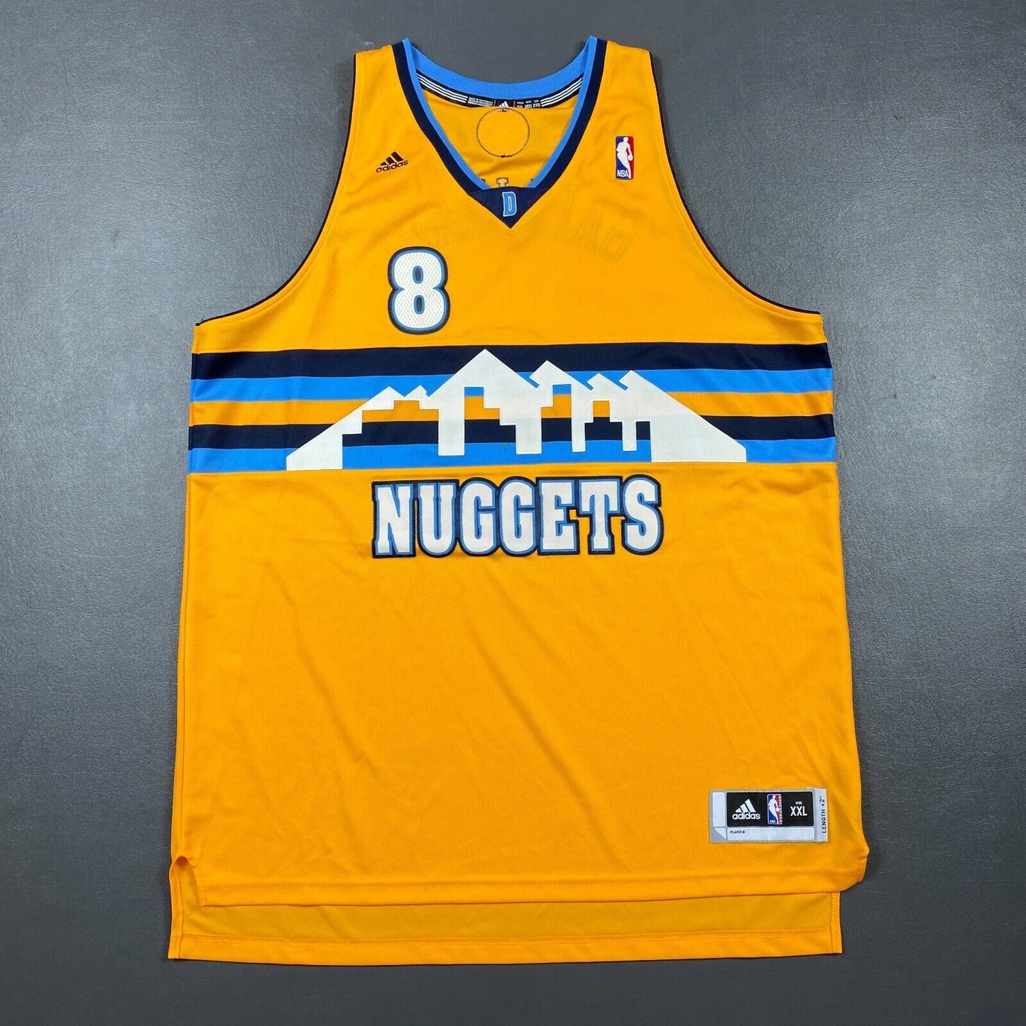 100% Authentic Danilo Gallinari Adidas Nuggets Swingman Jersey Size 2XL Mens