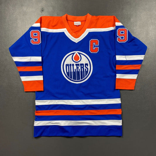 100% Authentic Wayne Gretzky Mitchell Ness Edmonton Oilers Jersey Size 44 L Mens