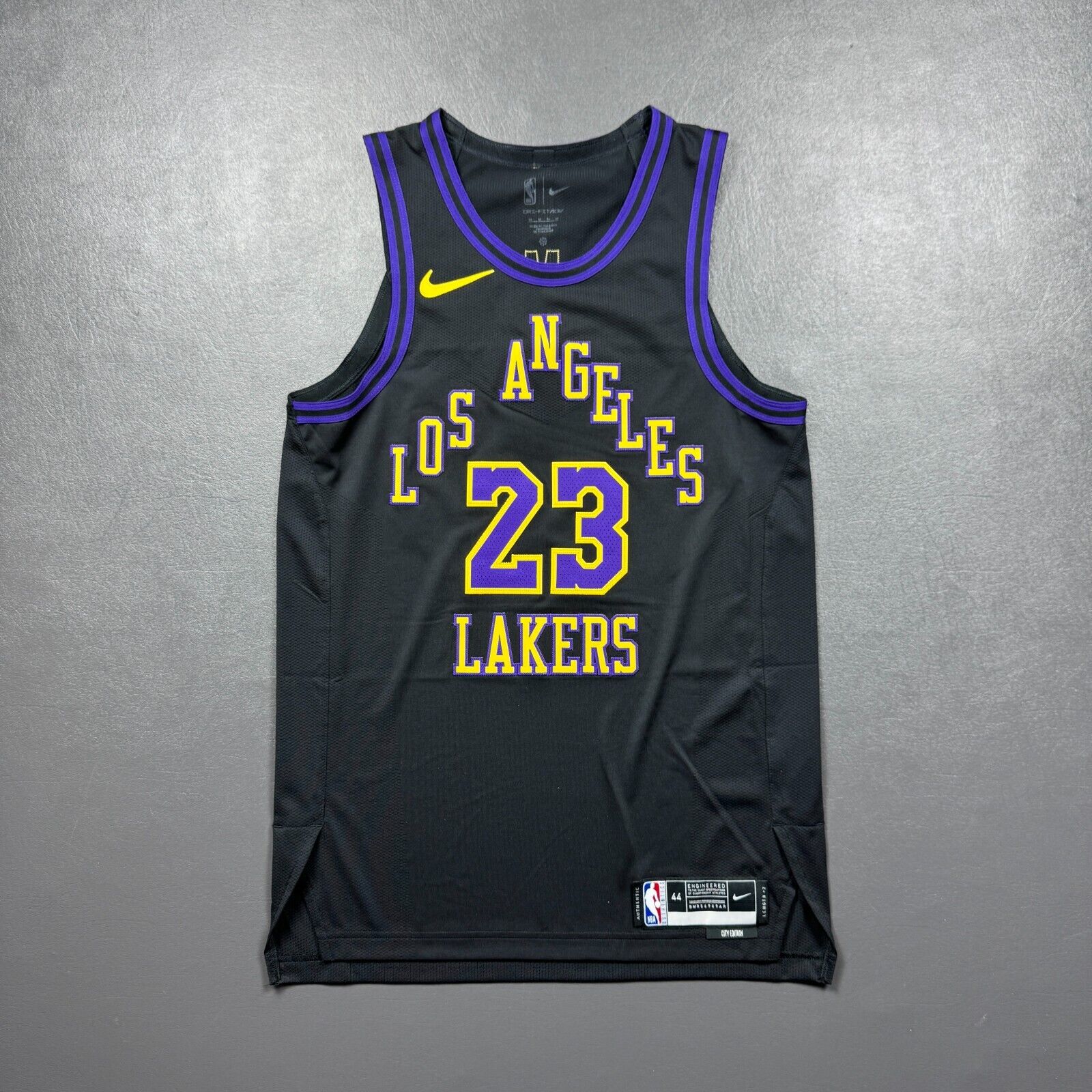 100% Authentic Lebron James Nike Los Angeles Lakers City Jersey