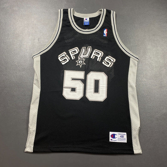 100% Authentic David Robinson Vintage Champion Spurs Jersey Size 48 L XL Mens