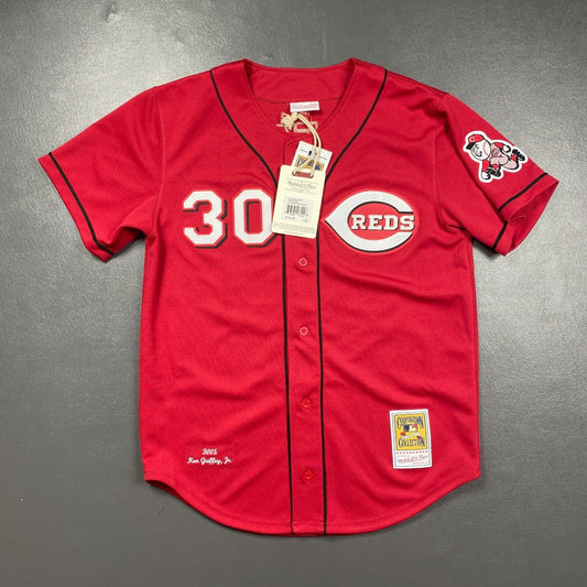 100% Authentic Ken Griffey Jr Mitchell & Ness 2005 Reds Jersey Size 48 XL Mens