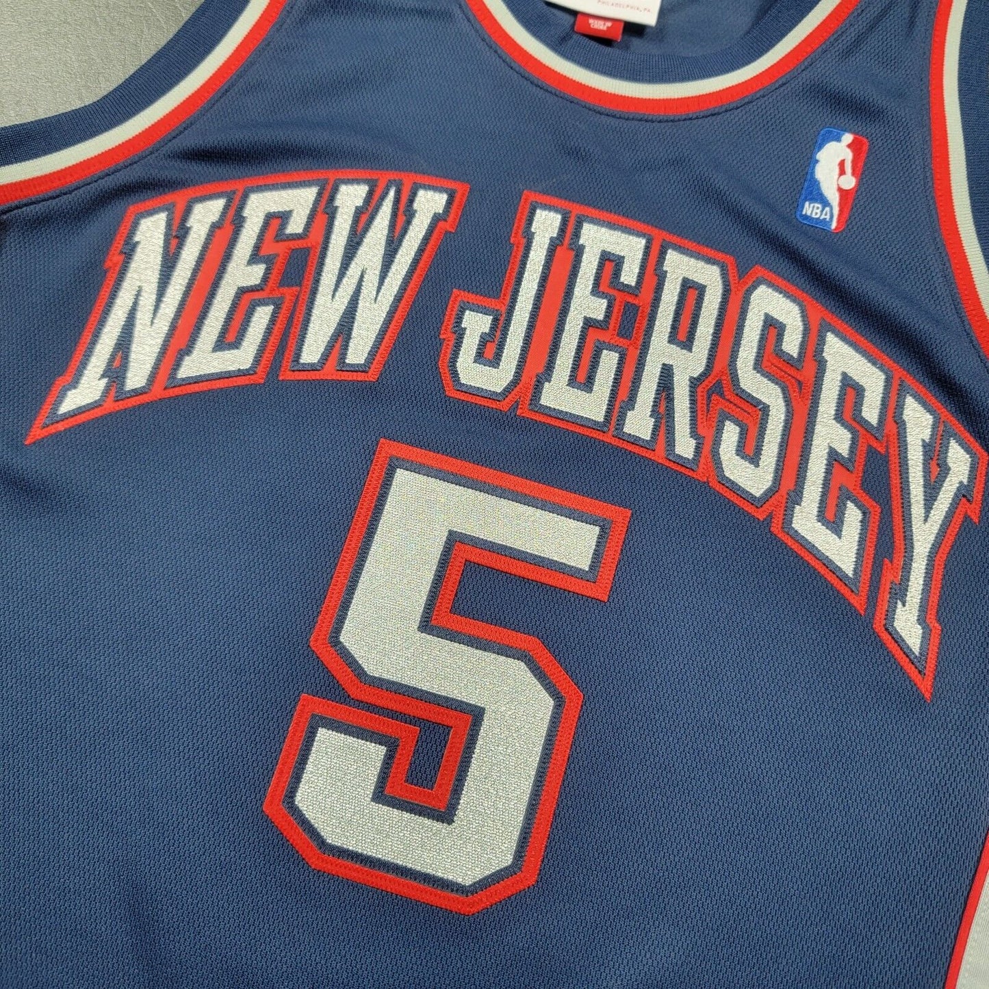 100% Authentic Jason Kidd Mitchell & Ness 06 07 NJ Nets Jersey Size 40 M Mens