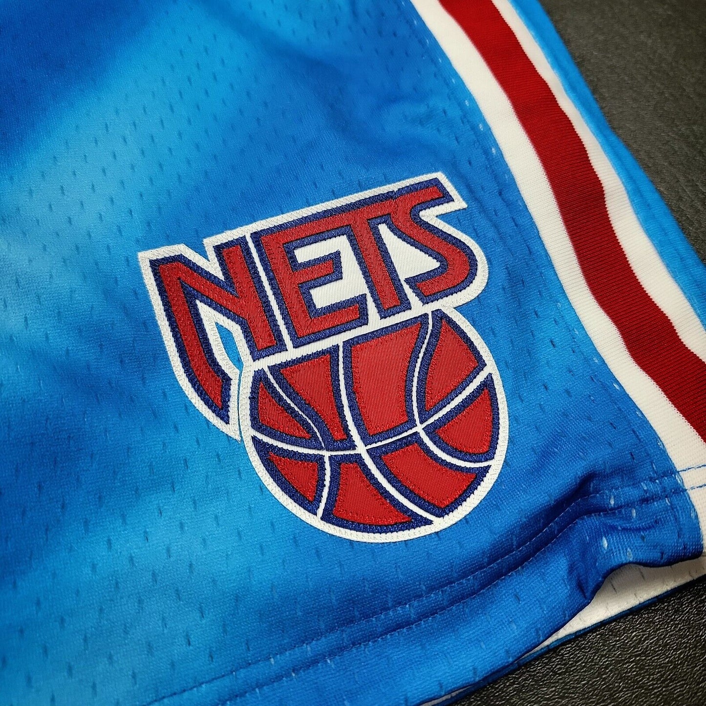 100% Authentic Mitchell & Ness 90 91 NJ Nets Shorts Size 48 XL Mens