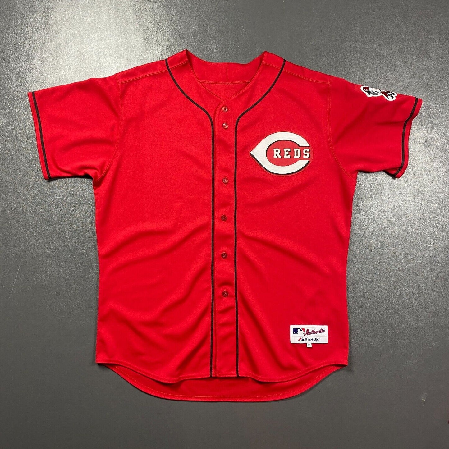 100% Authentic Cincinnati Reds Vintage Majestic Jersey 54 2XL 3XL Mens