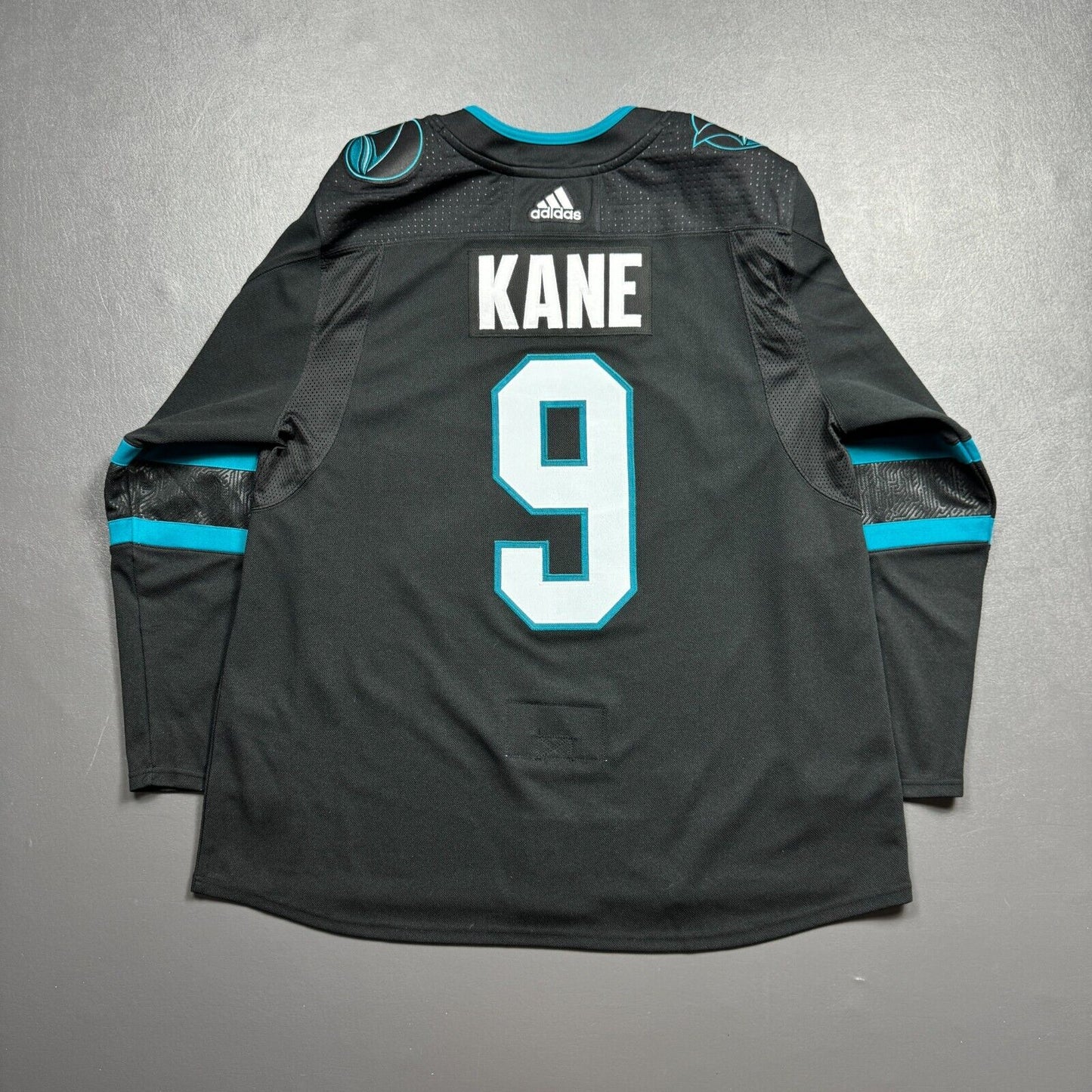 100% Authentic Evander Kane Adidas San Jose Sharks NHL Jersey Size 60 Mens