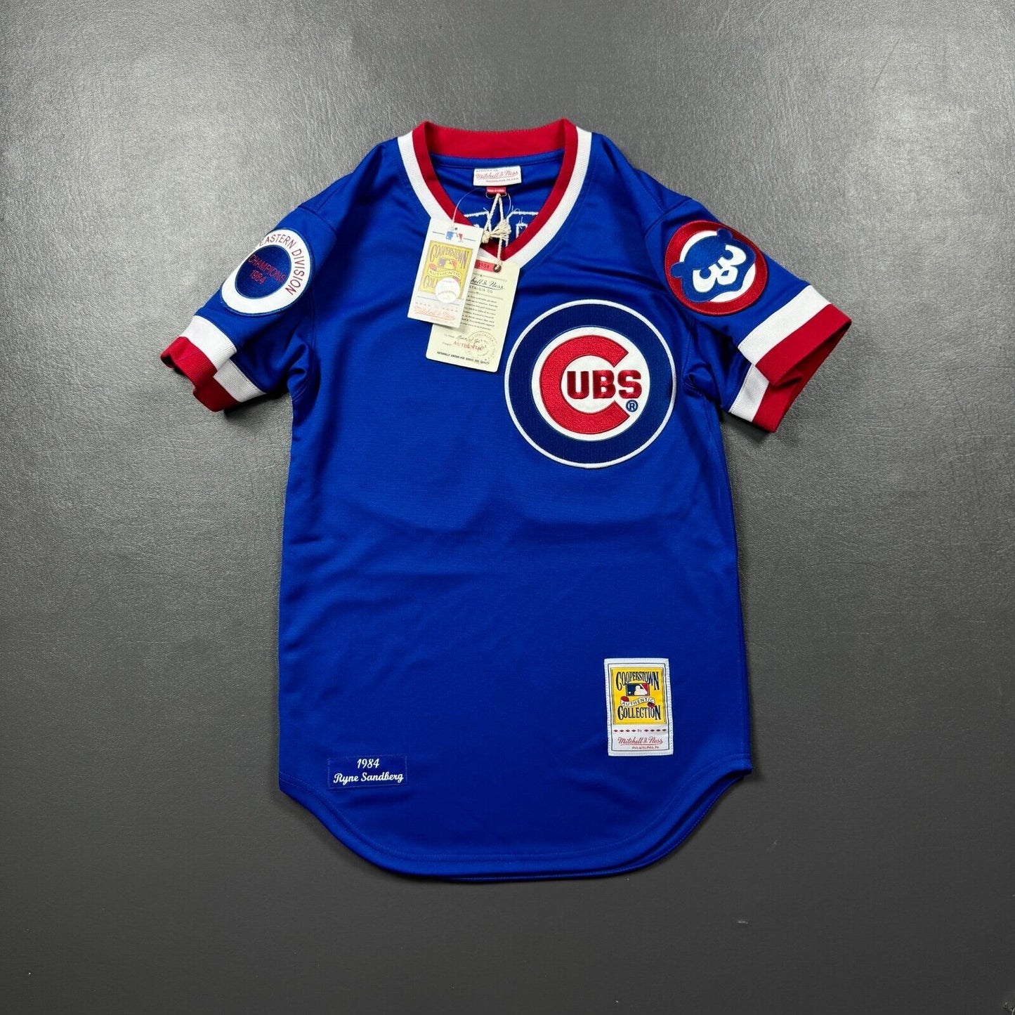 100% Authentic Ryne Sandberg Mitchell & Ness 1984 Chicago Cubs Jersey Size S 36