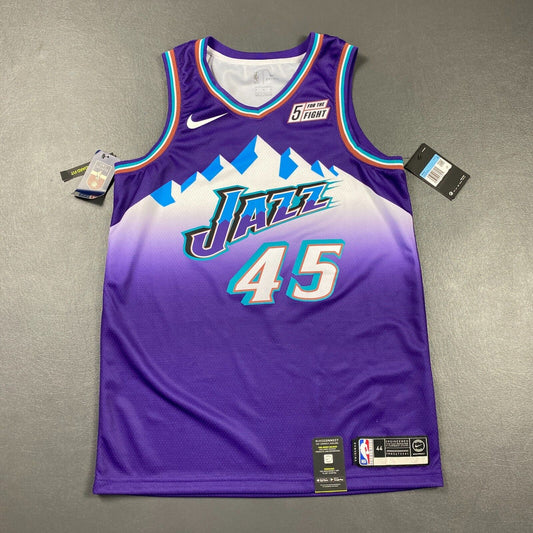 100% Authentic Donovan Mitchell Nike Jazz Classic Swingman Jersey Size 44 M Mens