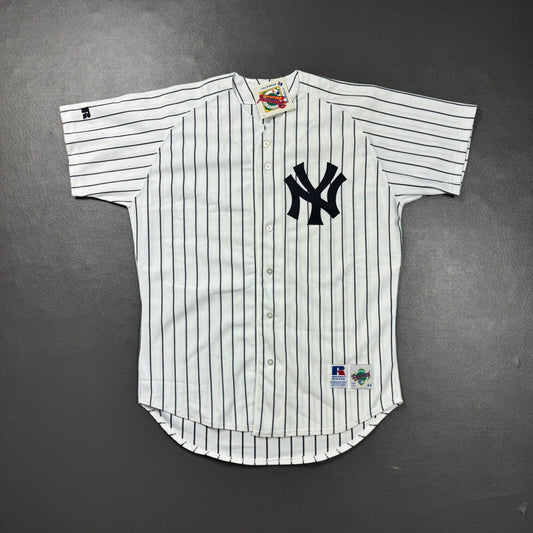 100% Authentic Paul O'Neill Vintage Russell Athletic NY Yankee Jersey Size 44 L