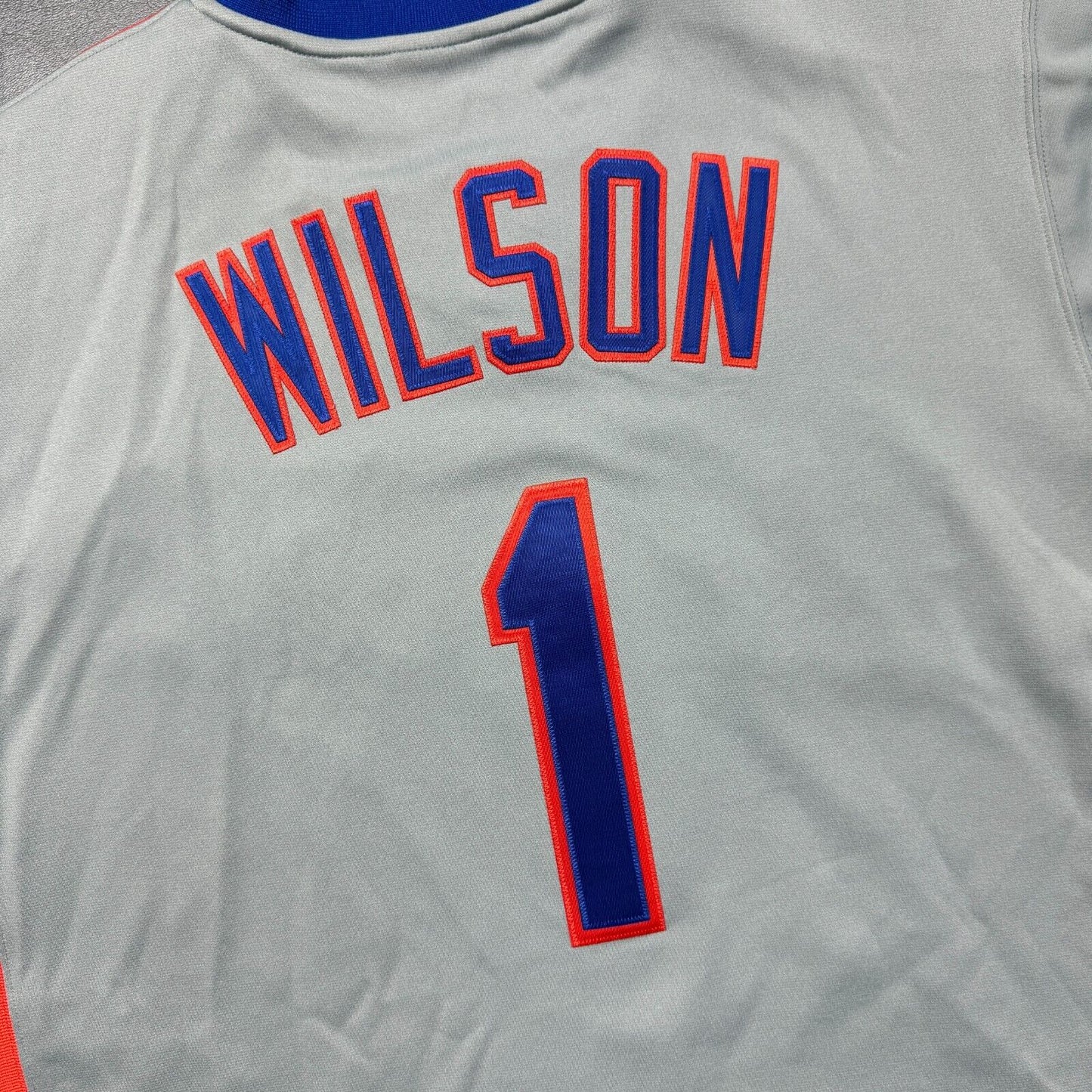 100% Authentic Mookie Wilson Mitchell & Ness 1987 NY Mets Jersey Size 44 L