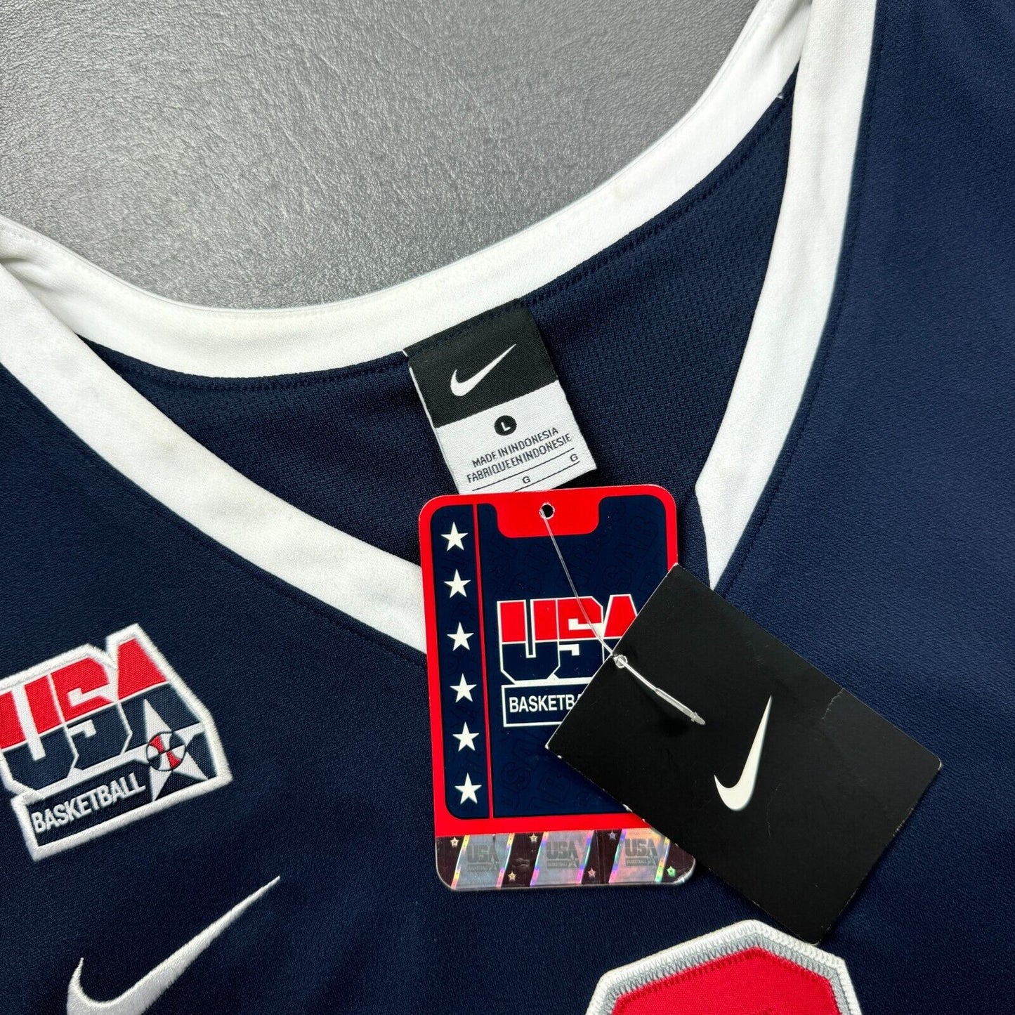 100% Authentic Lebron James Vintage Nike 2010 FIBA USA Jersey Size L 44 Mens