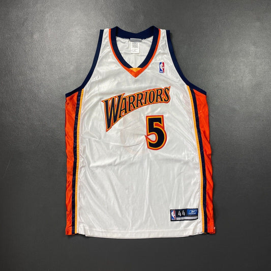 100% Authentic Baron Davis Vintage Reebok Warriors Jersey Size 44 L XL Mens