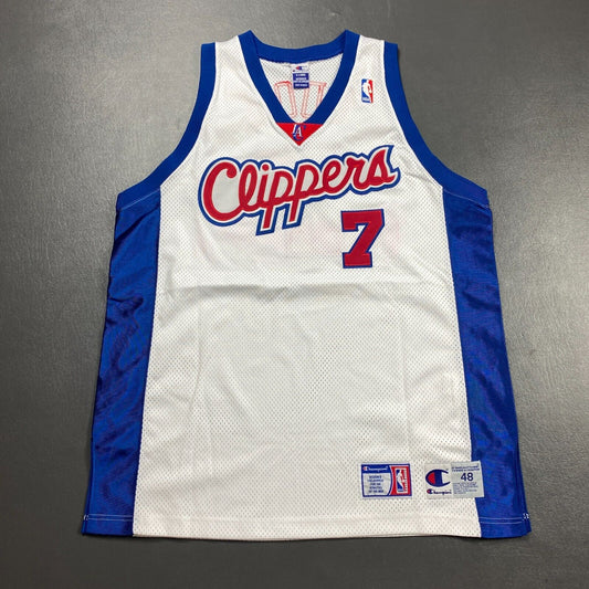 100% Authentic Lamar Odom Vintage Champion LA Clippers Jersey Size 48 Mens