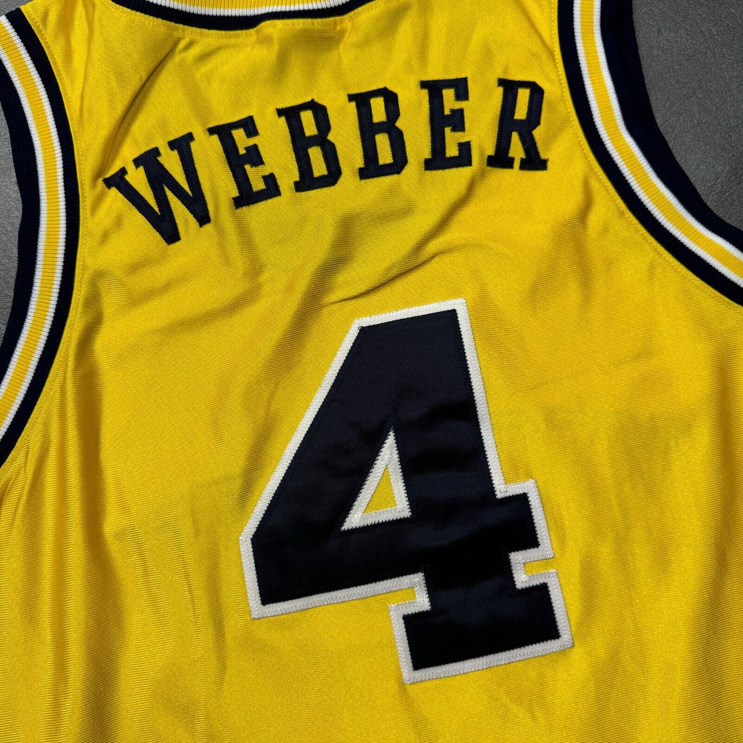 100% Authentic Chris Webber Vintage Nike 91 92 Wolverines Jersey Size 40 M Mens