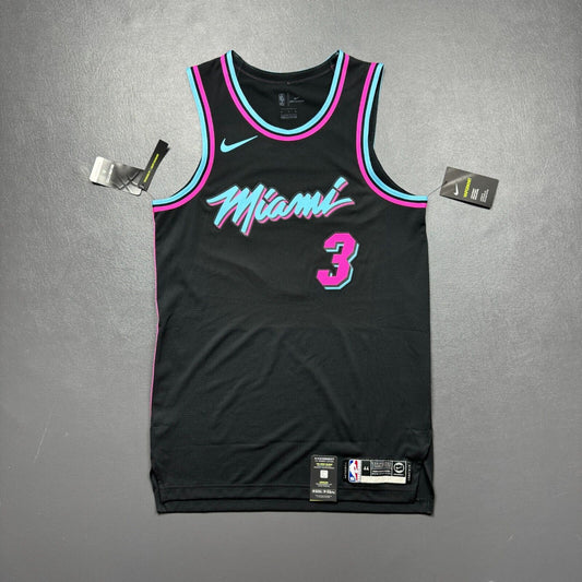 100% Authentic Dwyane Wade Nike Miami Heat Vice City Jersey Size 44 M Mens