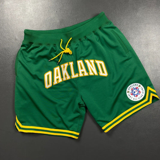 100% Authentic Oakland Athletics Just Don x Mitchell Ness Shorts Size 2XL Mens