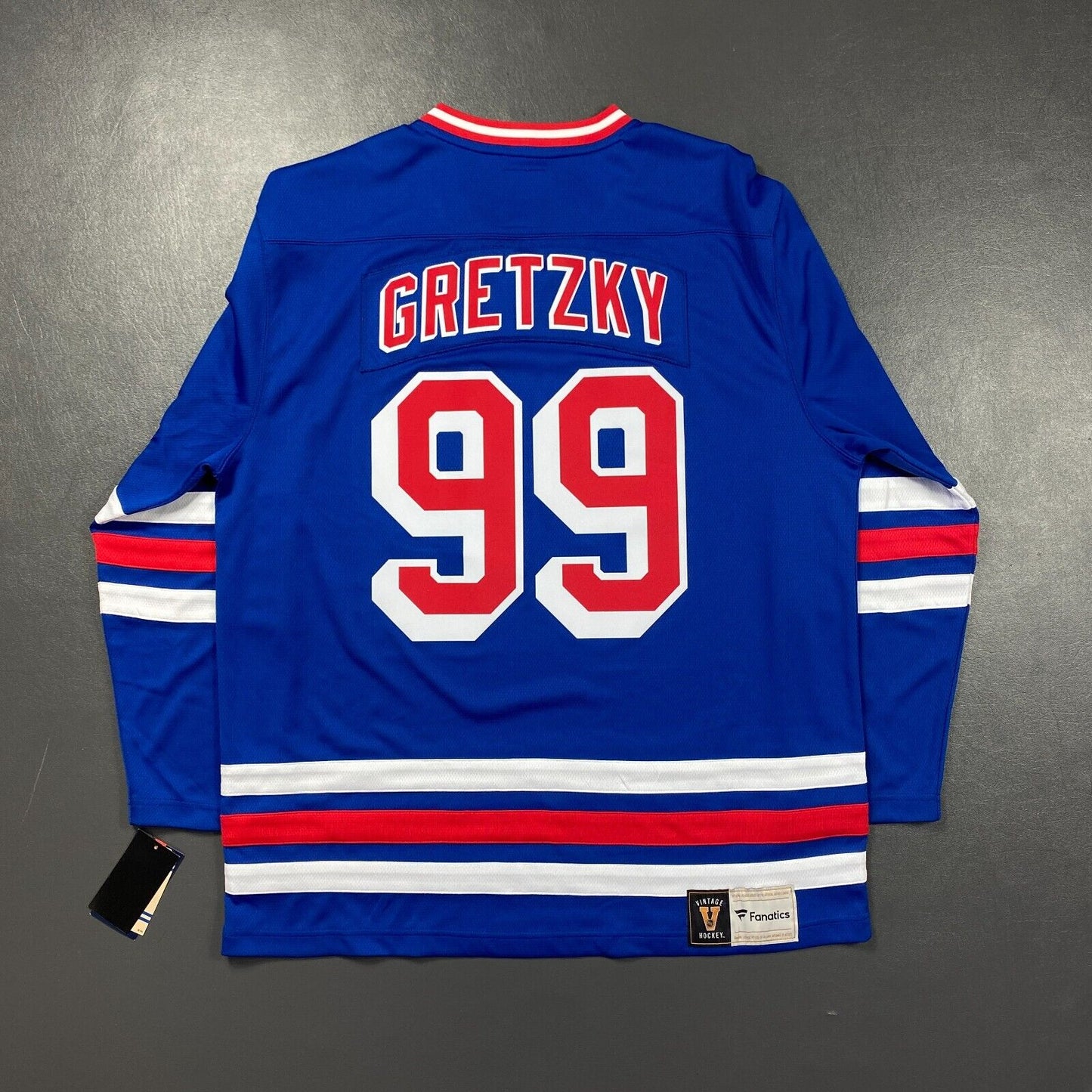 100% Authentic Wayne Gretzky Fanatics New York Rangers Jersey Size XL Mens