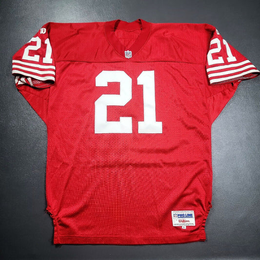 100% Authentic Deion Sanders Vintage Wilson 49ers Pro Line Jersey Size 46 L XL