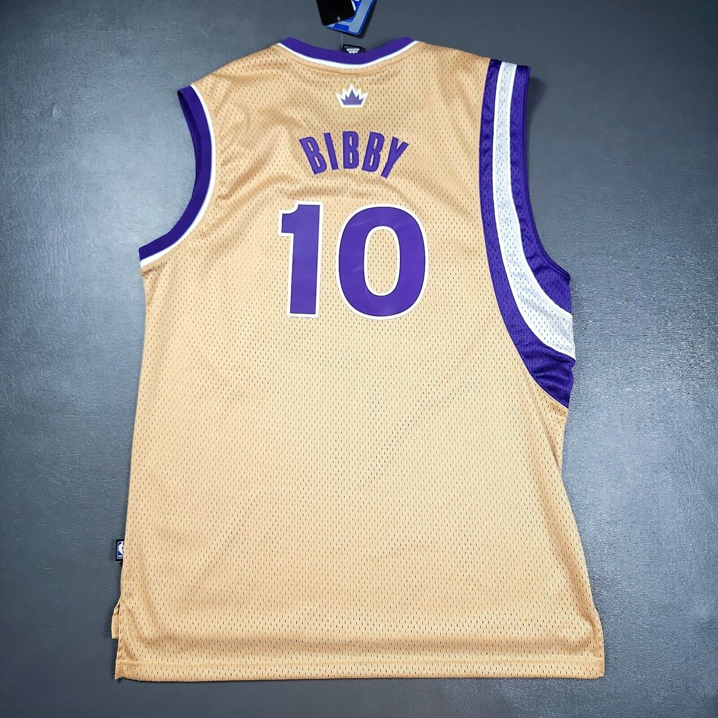 100% Authentic  Mike Bibby Vintage Adidas Kings Jersey Size XL Mens