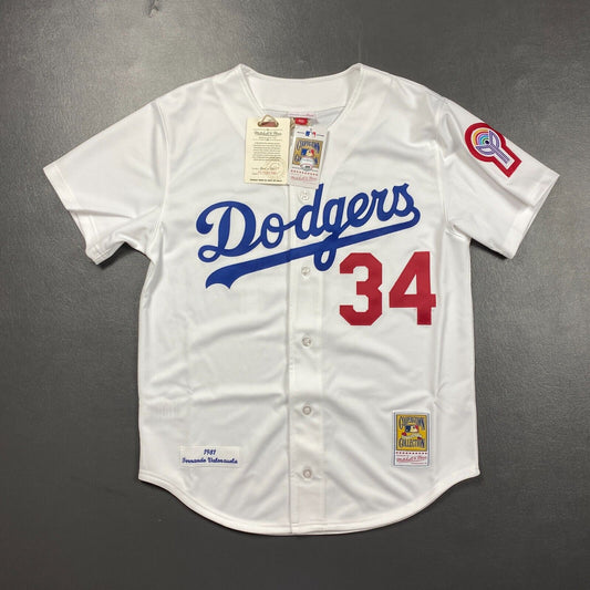 100% Authentic Fernando Valenzuela Mitchell & Ness 1981 Dodgers Jersey Size 44 L