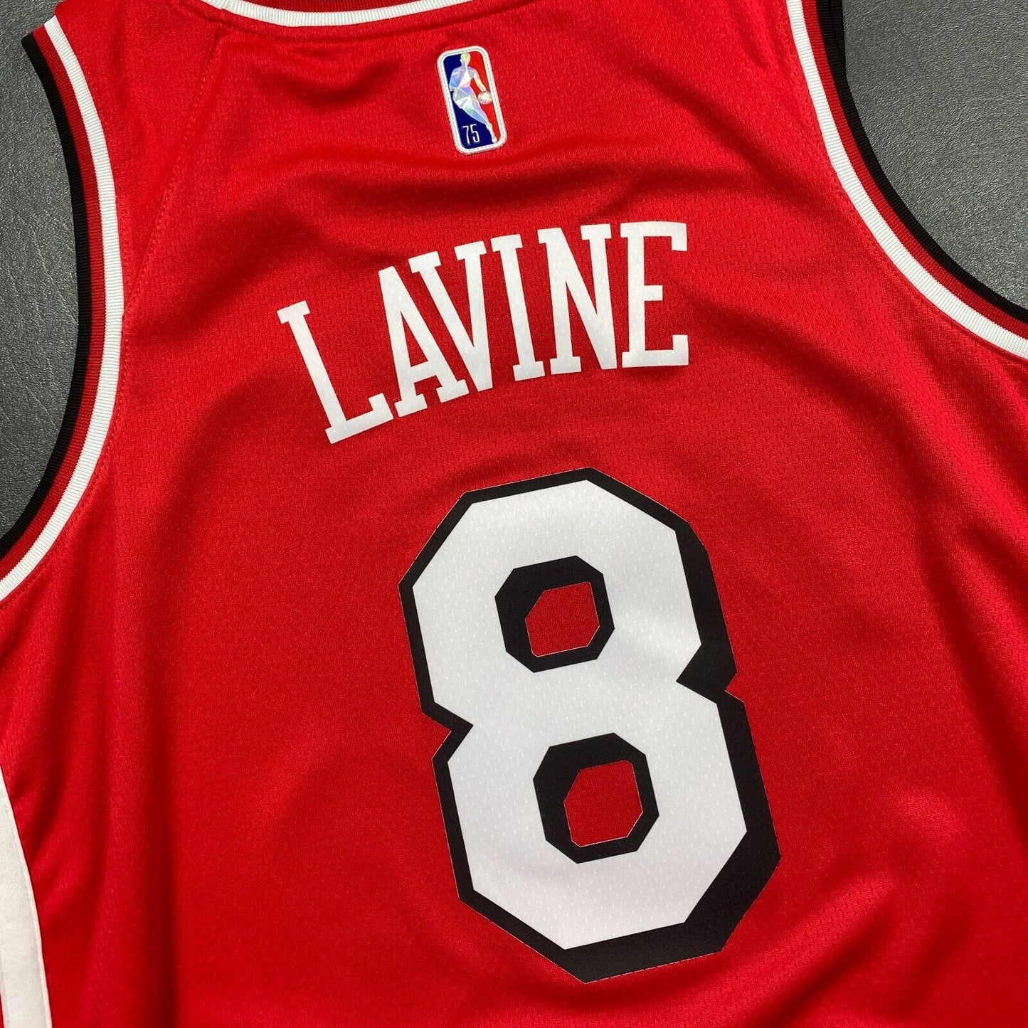 100% Authentic Zach Lavine Nike NBA 75th Bulls City Edition Jersey Size 48 L