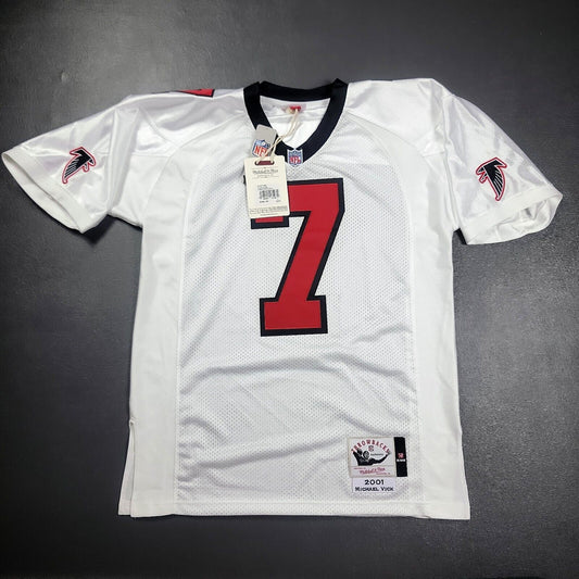 100% Authentic Michael Vick Mitchell & Ness 2001 Falcons Jersey Size 44 L Mens