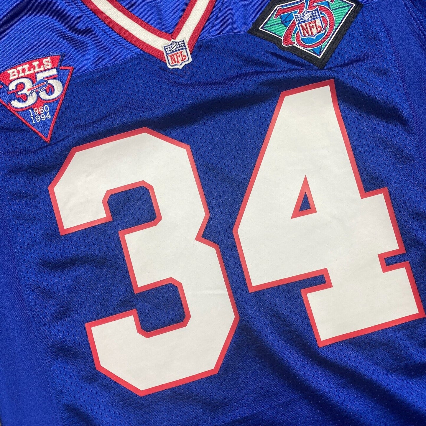 100% Authentic Thurman Thomas Mitchell & Ness 1994 Bills Jersey Size 40 M Mens