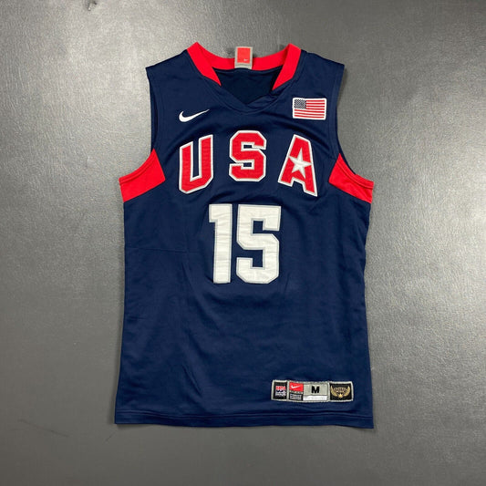 100% Authentic Carmelo Anthony Vintage Nike 2008 USA Olympic Jersey Size M Mens