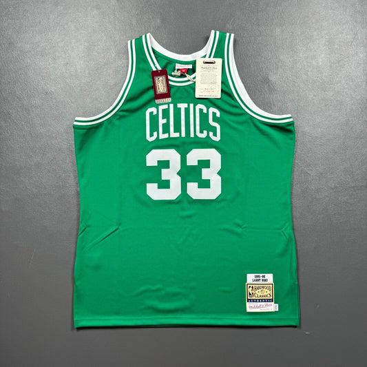 100% Authentic Larry Bird Mitchell & Ness 85 86 Celtics Jersey Size 52 2XL Mens