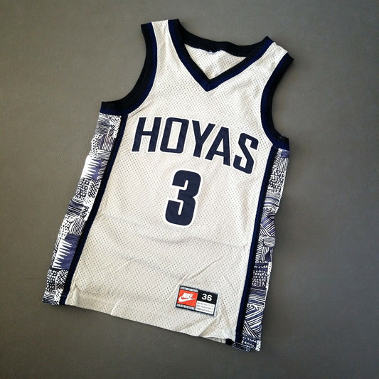 100% Authentic Allen Iverson Vintage Nike Georgetown Hoyas Jersey Size 36 S Men